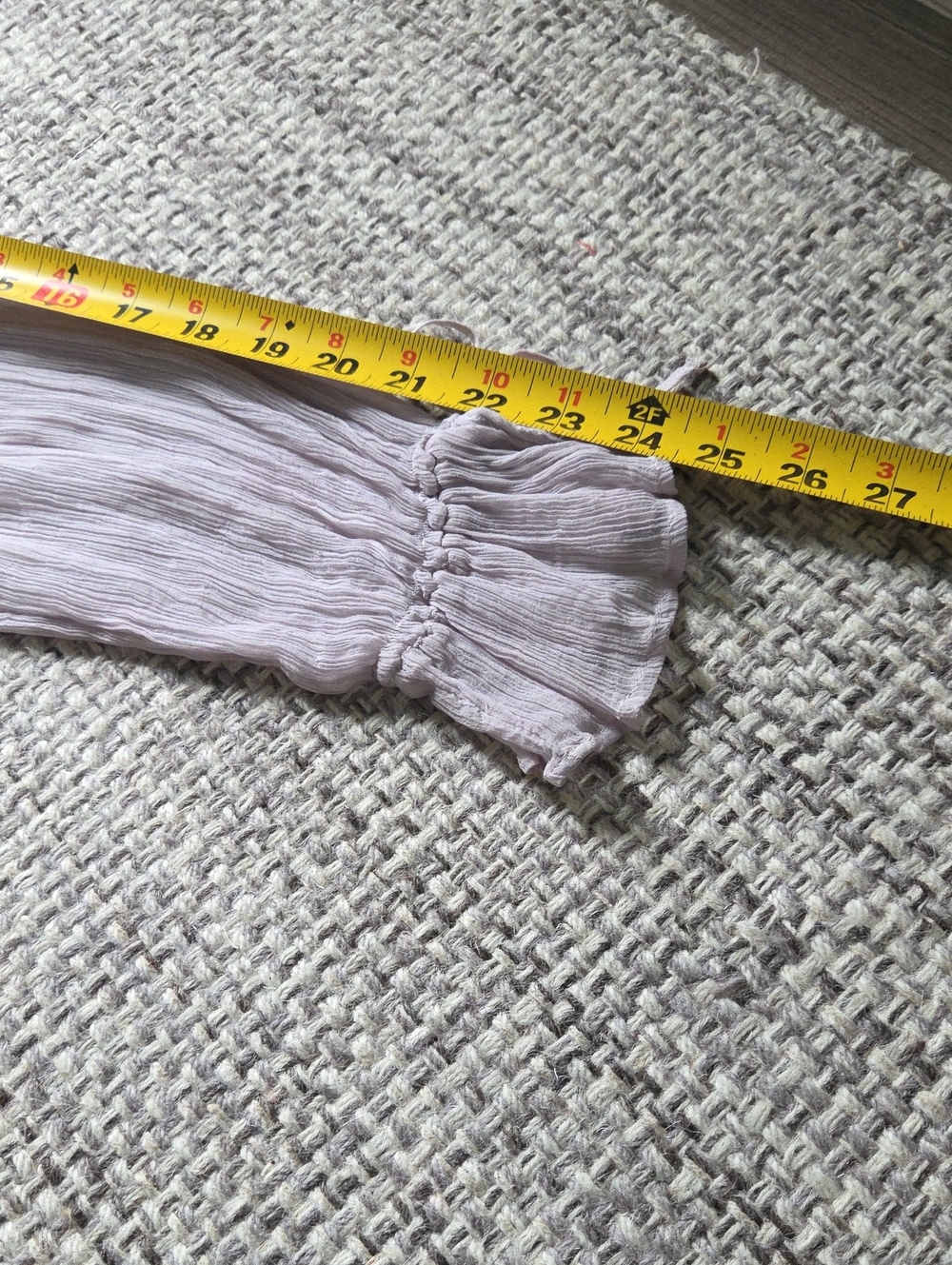 Kimchi Blue Lavender Pleated Blouse White Lace Trim Cottagecore Boho - Picture 10 of 13